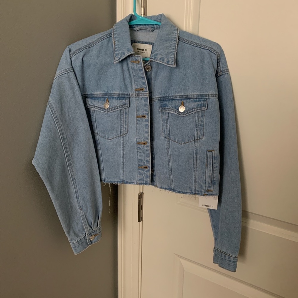 Forever 21 Cropped Jean Jacket